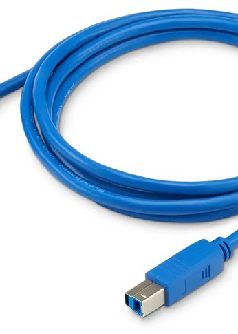 Кабель Buro USB3.0-AM/BM USB A(m) USB B(m) 1.8м синий