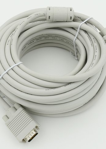 Кабель CABLE15 DB15 (m) DB15 (m) 15м феррит.кольца серый