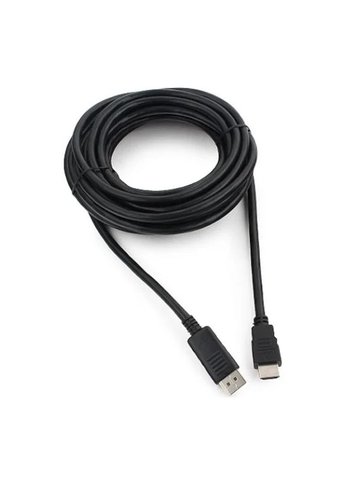 Кабель Cablexpert DisplayPort->HDMI, 7.5м, 20M/19M, черный, экран, пакет (CC-DP-HDMI-7.5M)