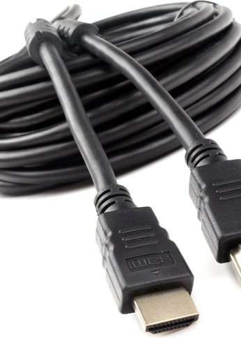 Кабель Cablexpert HDMI CCF2-HDMI4-10M, 10м, v1.4, 19M/19M, черный, позол.разъемы, экран, 2 ферр кольца, пакет