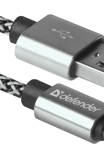 Кабель Defender LIGHTNING to USB2 1M WHITE ACH01-03T 87809