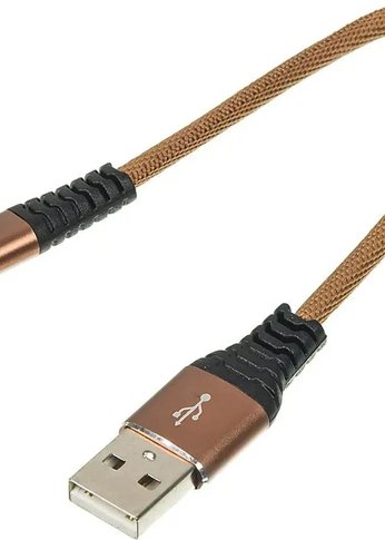 Кабель Digma LIGHT-0.15M-BR USB (m)-Lightning (m) 0.15м коричневый