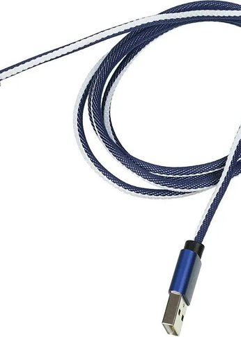 Кабель Digma LIGHT-1.2M-BL USB (m)-Lightning (m) 1.2м синий