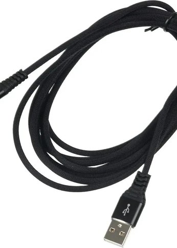 Кабель Digma LIGHT-3M-BRAIDED-BLK USB (m)-Lightning (m) 3м черный