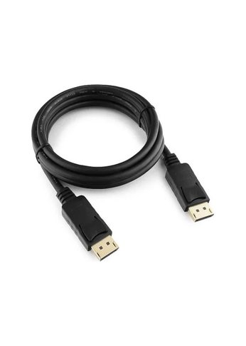 Кабель DisplayPort Gembird/Cablexpert, v1.2 (скорость передачи до 21.6Гбит/с), 1.8м, 20M/20M, черный, экран (CC-DP2-6)