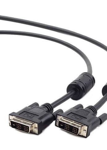 Кабель DVI-D single link Gembird/Cablexpert , 19M/19M, 1.8м, черный, экран, феррит.кольца, пакет (CC-DVI-BK-6)