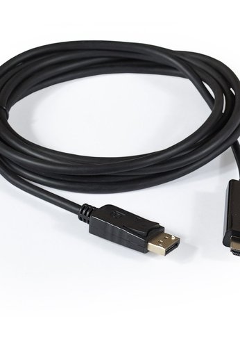 Кабель Exegate EX284917RUS DisplayPort-HDMI ExeGate EX-CC-DP-HDMI-3.0 (20M/19M, 3м, экран)