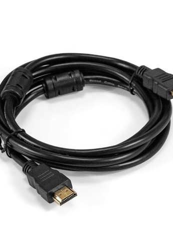 Кабель Exegate EX294689RUS HDMI ExeGate EX-CC-HDMI-2.0F (19M/19M, 2м, v1.4b, ферритовые кольца, позолоченные контакты)