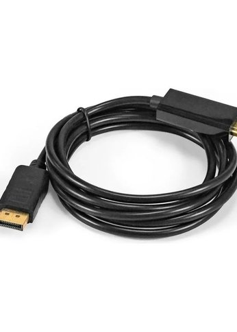 Кабель Exegate EX294710RUS DisplayPort-HDMI ExeGate EX-CC-DP-HDMI-2.0 (20M/19M, 2м, экран)