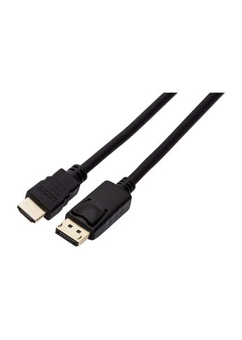 Кабель Filum Display port-HDMI 1.8 м., медь, черный, разъемы: Display port male- HDMI A male, пакет. [FL-C-DPM-HM-1.8M] (894192)