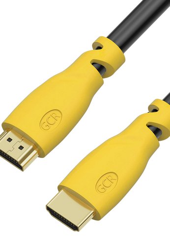 Кабель GCR 15.0m HDMI 2.0, желтые коннекторы, HDR 4:2:0, Ultra HD, 4K 60 fps 60Hz/5K*30Hz, 3D, AUDIO, 18.0 Гбит/с, 28/28 AWG, 3 X экран GCR-HM341-15.