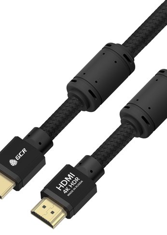 Кабель GCR PROF 12.0m HDMI 2.0, черный ECO Soft капрон, AL корпус черный, фер. кольца, HDR 4:4:4, Ultra HD, 4K 60Hz/5K*30Hz, 3D, 18.0 Гбит/с, 28AWG,