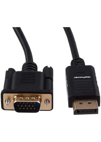 Кабель GoPower DISPLAYPORT-VGA 1.8M 00-00027497 BLACK