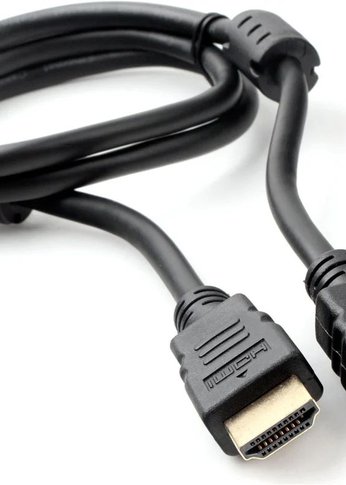 Кабель HDMI Cablexpert CCF2-HDMI4-1M, 19M/19M, v2.0, медь, позол.разъемы, экран, 2 фер.кольца, 1м, черный пакет