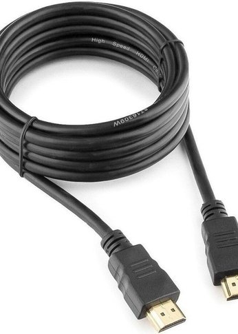 Кабель HDMI Gembird, 3.0м, v2.0, 19M/19M, черный, позол.разъемы, экран, пакет [CC-HDMI4-10]