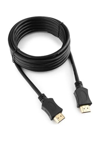 Кабель HDMI Gembird/Cablexpert, 3.0м, v1.4, 19M/19M, серия Lihgt, черный, позол.разъемы, экран (CC-HDMI4L-10)