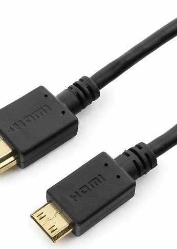 Кабель HDMI-miniHDMI Cablexpert CC-HDMI4C-10, 19M/19M, v2.0, медь, позол.разъемы, экран, 3.0м, черный, пакет