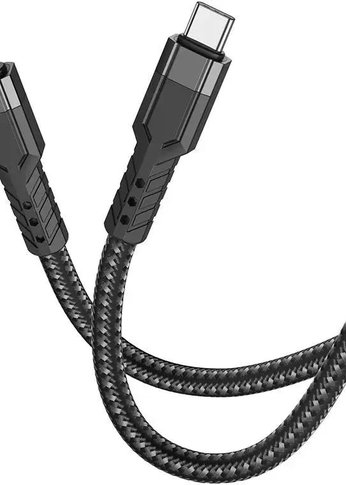 Кабель Hoco U110 iP PD USB Type-C (m)-Lightning (m) 1.2м черный коробка