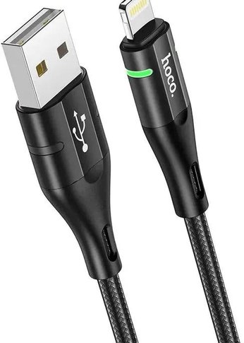 Кабель Hoco U93 Shadow iP U93 SHADOW IP USB (m)-Lightning (m) 1.2м черный коробка