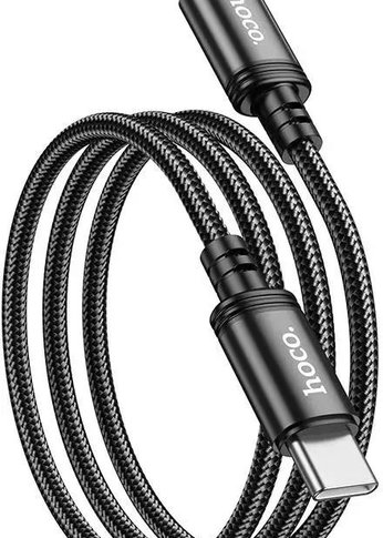 Кабель Hoco X89 Wind X89 WIND TYPE-C TO TYPE-C USB Type-C (m)-USB Type-C (m) 1м черный коробка