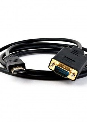 Кабель KS-is KS-441 HDMI M VGA M full (с чипом) черно-черный 1.8м