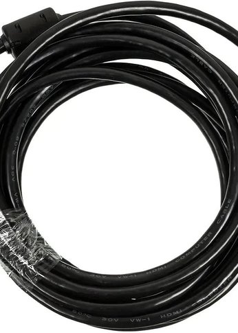 Кабель Ningbo HDMI-5M-MG HDMI (m)/HDMI (m) 5м. феррит.кольца позолоч.конт. черный (HDMI-5M-MG(VER1.4)BL)