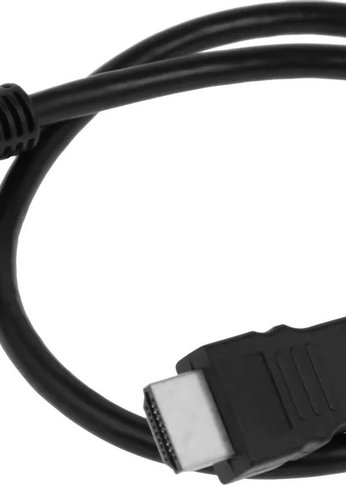 Кабель Premier HDMI (m)-HDMI (m) соединительный феррит.кольца 0.5м черный (5-813 0.5)
