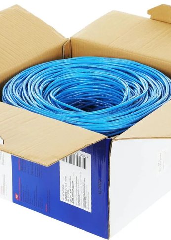 Кабель сетевой Buro BU-CCA-050-BL UTP 4 пары cat5E solid 0.50мм CCA 305м синий