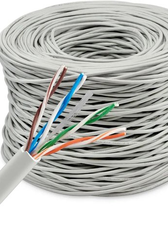 Кабель сетевой Buro UTP 4 пары cat5E solid 0.40мм CCA 305м серый