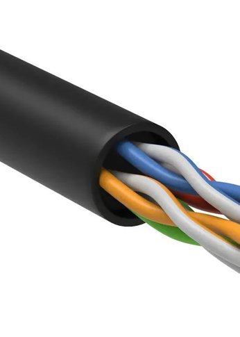 Кабель сетевой ITK Generica BC3-C5E04-139-305-G кат.5E U/UTP 4X2X24AWG LDPE внешний 305м черный