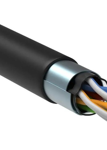 Кабель сетевой ITK Generica BC3-C5E04-339-305-G кат.5E F/UTP 4X2X24AWG LDPE внешний 305м черный