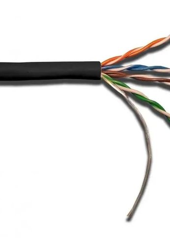 Кабель сетевой Lanmaster LAN-5EUTP-LSZH-BK кат.5E U/UTP 4X2X24AWG LSZH внутренний 305м черный