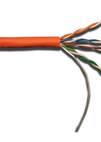 Кабель сетевой Lanmaster LAN-5EUTP-LSZH-OR кат.5E U/UTP 4X2X24AWG LSZH внутренний 305м оранжевый