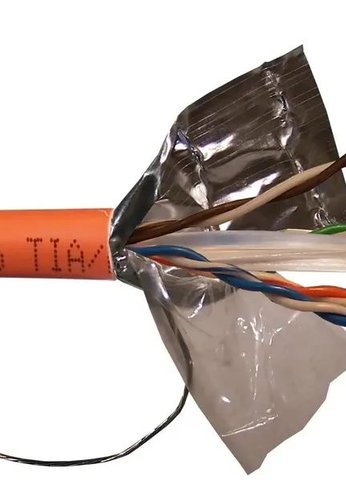 Кабель сетевой Lanmaster LAN-6EFTP-LSZH-OR кат.6 F/UTP 4X2X24AWG LSZH внутренний 305м оранжевый
