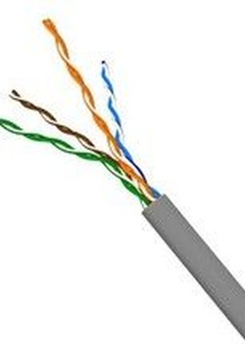 Кабель сетевой Lanmaster TWT-5EFTP кат.5E F/UTP 4X2X24AWG PVC внутренний 305м серый
