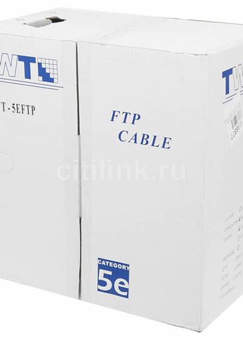 Кабель сетевой Lanmaster TWT-5EFTP-OUT кат.5E F/UTP 4X2X24AWG PE внешний 305м черный