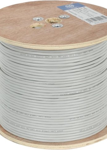 Кабель сетевой Ningbo FTP 4 пары cat5E solid 0.5мм CCA molded 305м серый