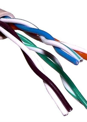 Кабель сетевой UTP 4 пары cat6 solid 0.55мм CCA molded 305м серый