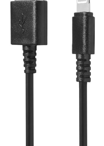 Кабель SunWind USB (m)-Lightning (m) 1.2м черный блистер