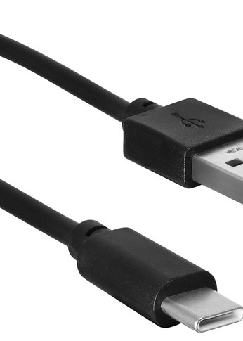 Кабель SunWind USB (m)-USB Type-C (m) 1м черный блистер