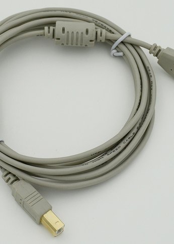 Кабель USB A(m) USB B(m) 3м феррит.кольца серый