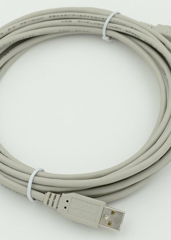 Кабель USB A(m) USB B(m) 5м серый