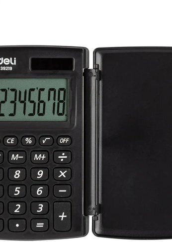 Калькулятор карманный Deli E39219 серый 8-разр.