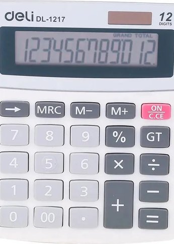 Калькулятор настольный Deli E1217 в ассортименте 12-разр.
