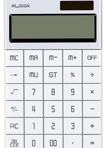 Калькулятор настольный Deli Nusign ENS041WHITE белый 12-разр.