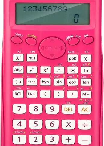 Калькулятор научный Deli E1710A/RED красный 10+2-разр.