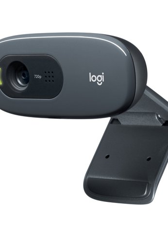 Камера Web Logitech HD C270 960-001063/960-000999 USB 2.0, 1280*720, 3Mpix foto, Mic, Black