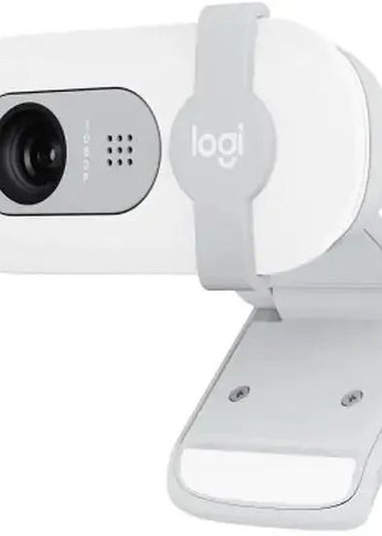 Камера Web Logitech HD Webcam Brio 100 белый 2Mpix (1920x1080) USB-A с микрофоном (960-001618)