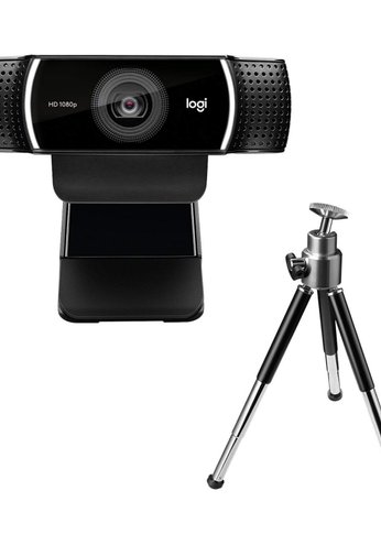 Камера Web Logitech Pro Stream C922 черный 3Mpix (1920x1080) USB2.0 с микрофоном (960-001088)