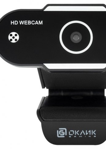 Камера Web Oklick OK-C012HD черный 1Mpix (1280x720) USB2.0 с микрофоном